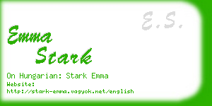 emma stark business card